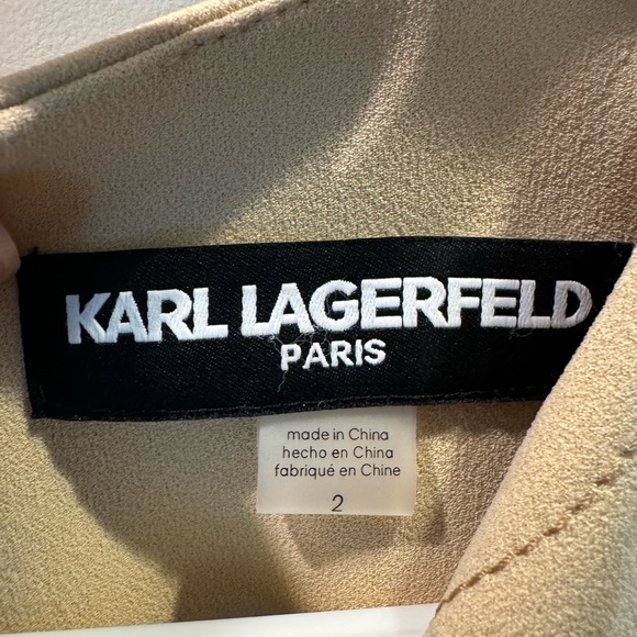 Karl Lagerfeld Tan Mini dress size 2 - Picture 3 of 4